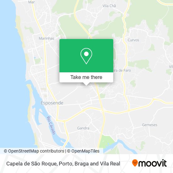 Capela de São Roque mapa