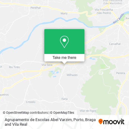 Agrupamento de Escolas Abel Varzim mapa