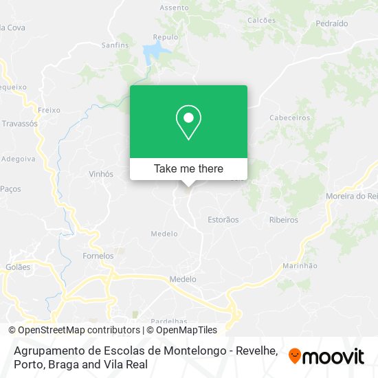 Agrupamento de Escolas de Montelongo - Revelhe map