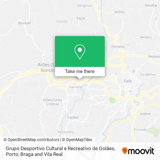 Grupo Desportivo Cultural e Recreativo de Golães map