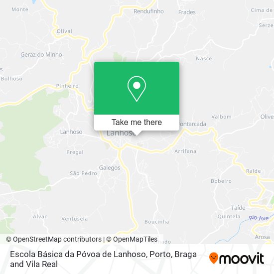 Escola Básica da Póvoa de Lanhoso map