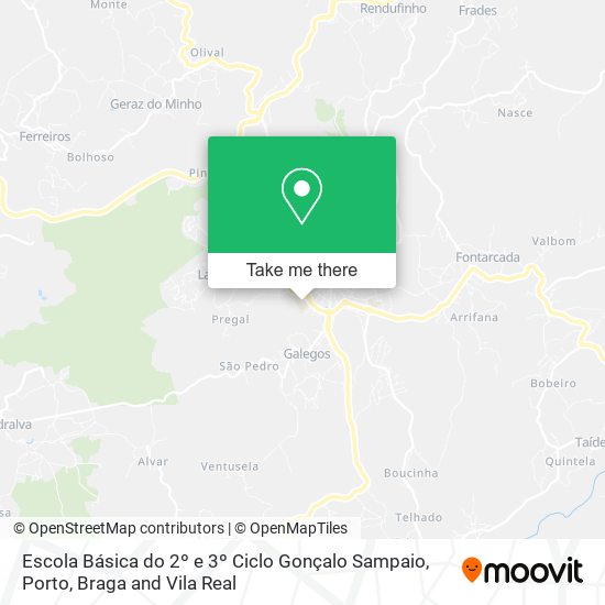 Escola Básica do 2º e 3º Ciclo Gonçalo Sampaio map