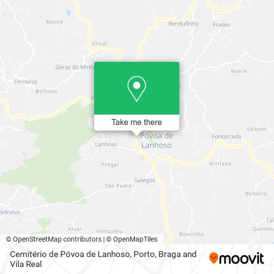 Cemitério de Póvoa de Lanhoso map