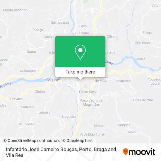 Infantário José Carneiro Bouças mapa