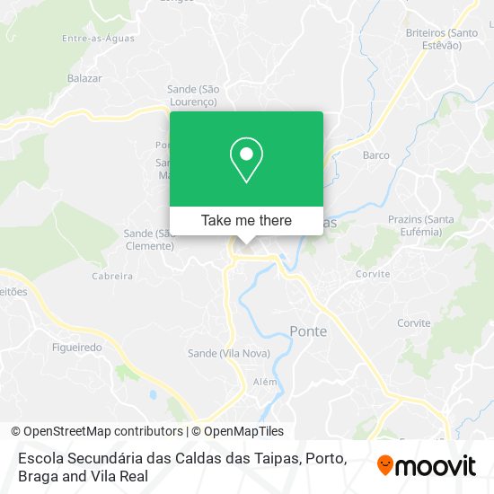 Escola Secundária das Caldas das Taipas map