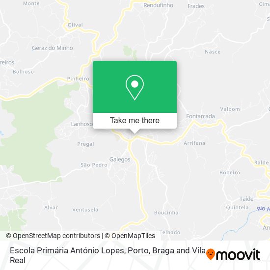 Escola Primária António Lopes mapa