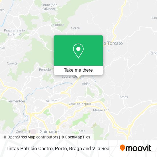 Tintas Patrício Castro map