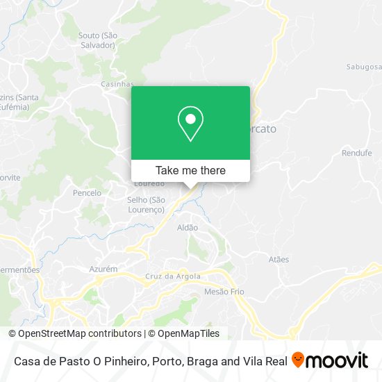 Casa de Pasto O Pinheiro map