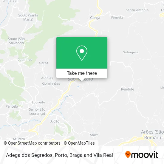 Adega dos Segredos map