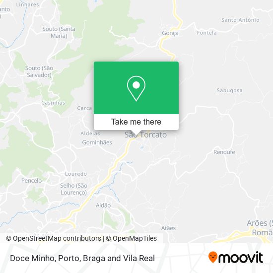 Doce Minho map