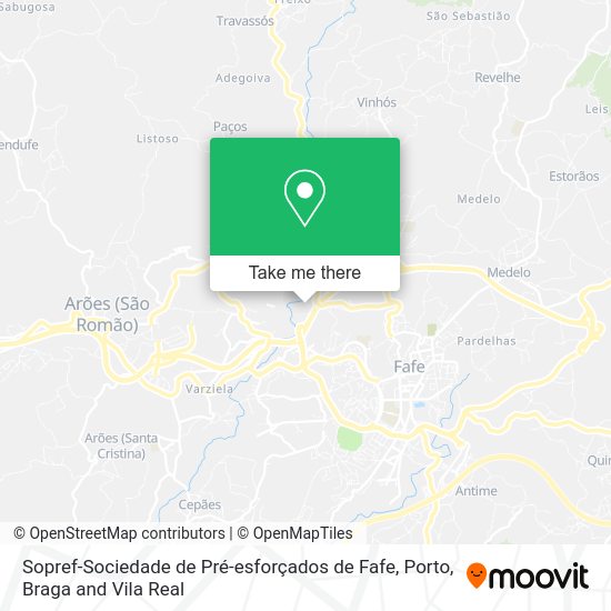 Sopref-Sociedade de Pré-esforçados de Fafe map