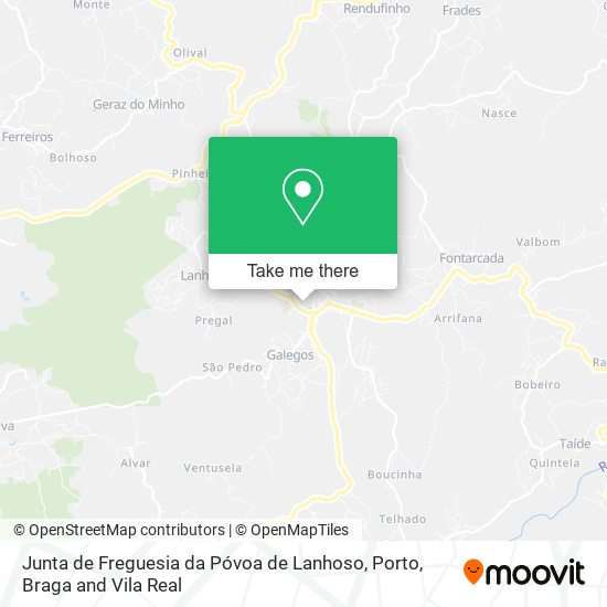 Junta de Freguesia da Póvoa de Lanhoso map