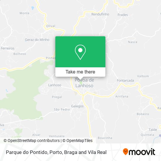 Parque do Pontido mapa