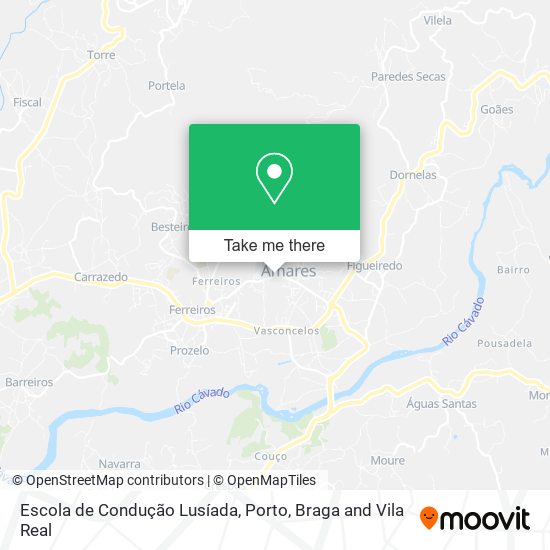 Escola de Condução Lusíada mapa