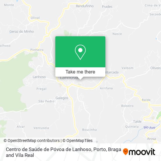 Centro de Saúde de Póvoa de Lanhoso map