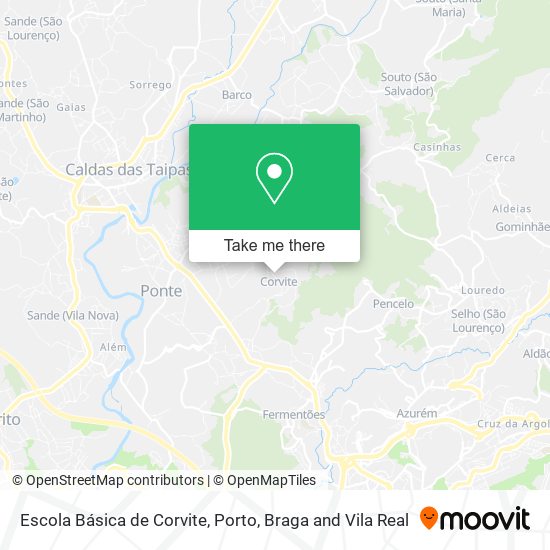 Escola Básica de Corvite map