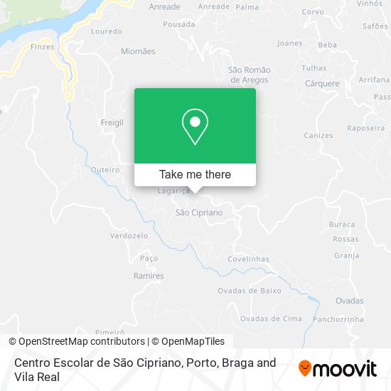 Centro Escolar de São Cipriano map