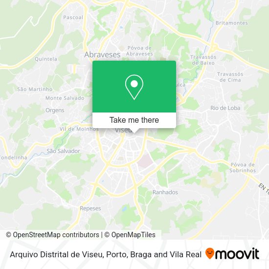 Arquivo Distrital de Viseu map