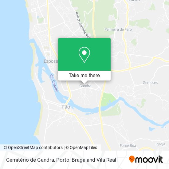 Cemitério de Gandra map