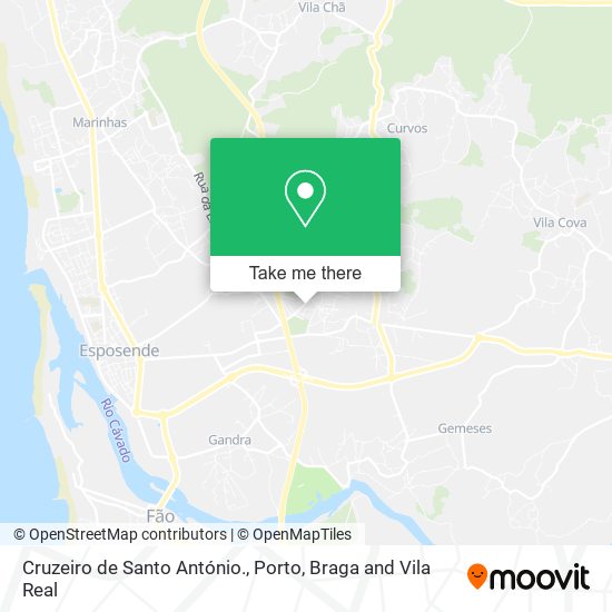 Cruzeiro de Santo António. map