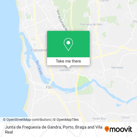 Junta de Freguesia de Gandra map