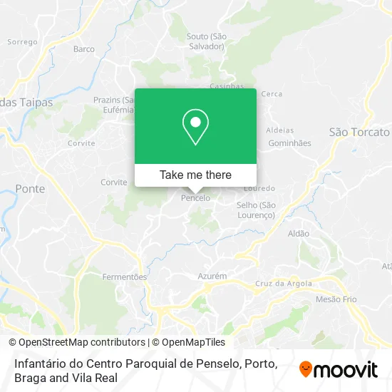 Infantário do Centro Paroquial de Penselo map