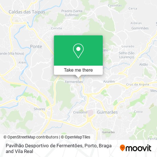 Pavilhão Desportivo de Fermentões map