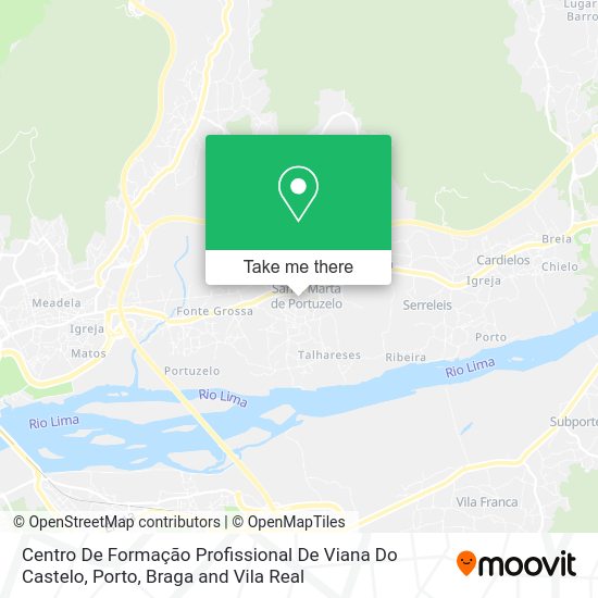 Centro De Formação Profissional De Viana Do Castelo map