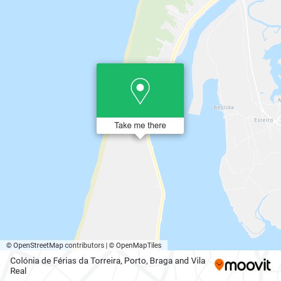 Colónia de Férias da Torreira mapa