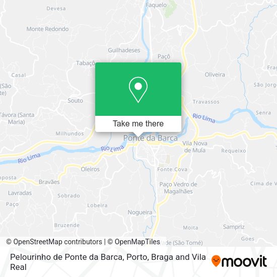 Pelourinho de Ponte da Barca map
