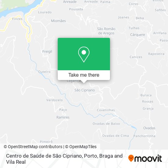 Centro de Saúde de São Cipriano map