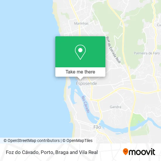 Foz do Cávado map