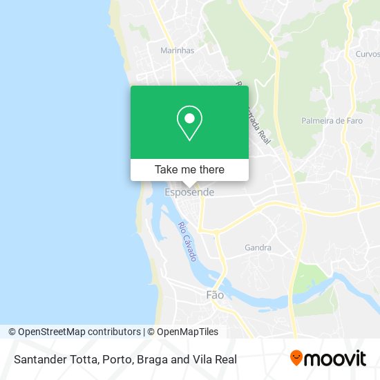 Santander Totta mapa