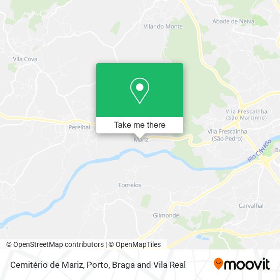 Cemitério de Mariz mapa