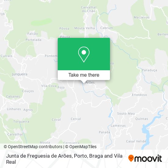 Junta de Freguesia de Arões map