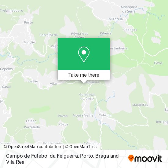 Campo de Futebol da Felgueira map