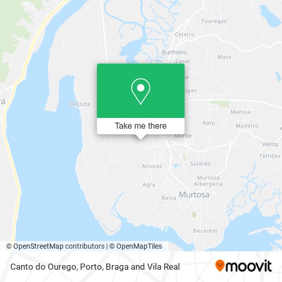 Canto do Ourego map