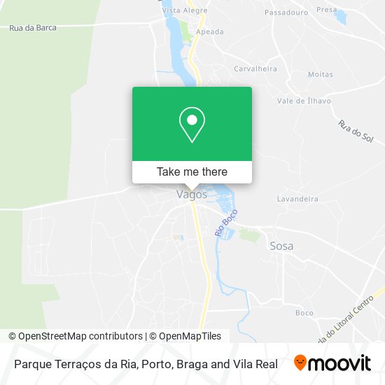 Parque Terraços da Ria map