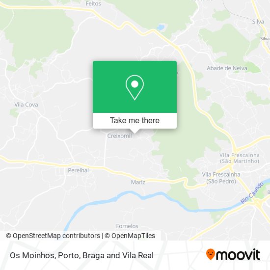 Os Moinhos map