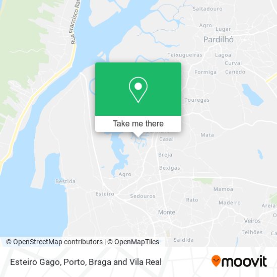 Esteiro Gago map