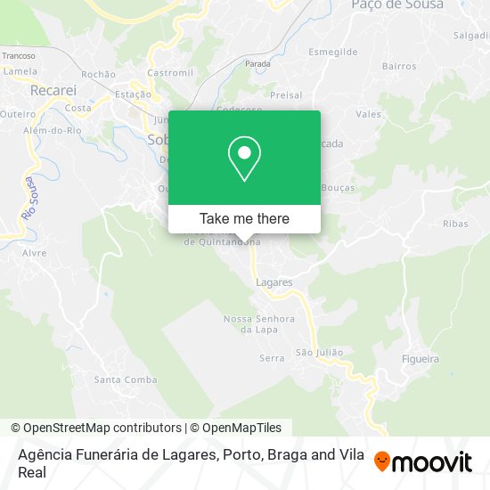 Agência Funerária de Lagares map