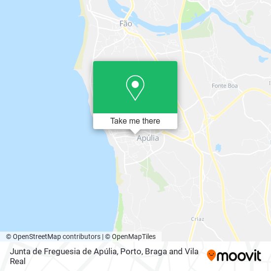 Junta de Freguesia de Apúlia mapa