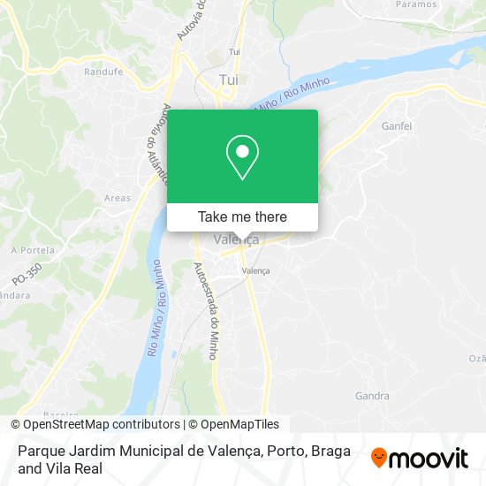 Parque Jardim Municipal de Valença map