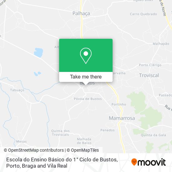Escola do Ensino Básico do 1° Ciclo de Bustos map