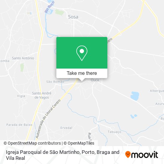 Igreja Paroquial de São Martinho mapa