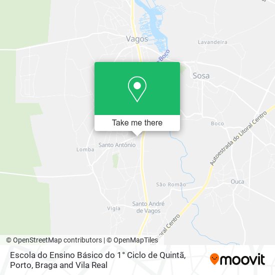 Escola do Ensino Básico do 1° Ciclo de Quintã map