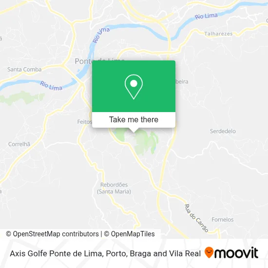 Axis Golfe Ponte de Lima map