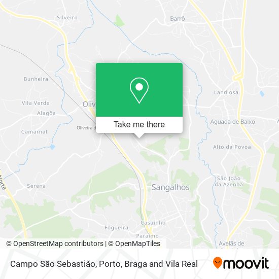 Campo São Sebastião mapa
