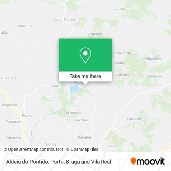 Aldeia do Pontido map