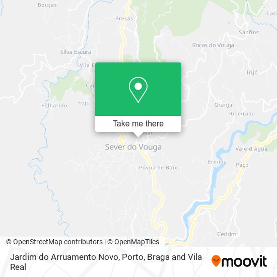 Jardim do Arruamento Novo mapa